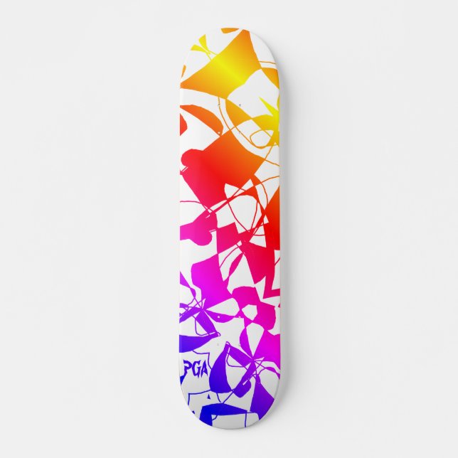 DISEÑO ORIGINAL GRÁFICO Y COLORIDO DEL Skateboard (Anverso )