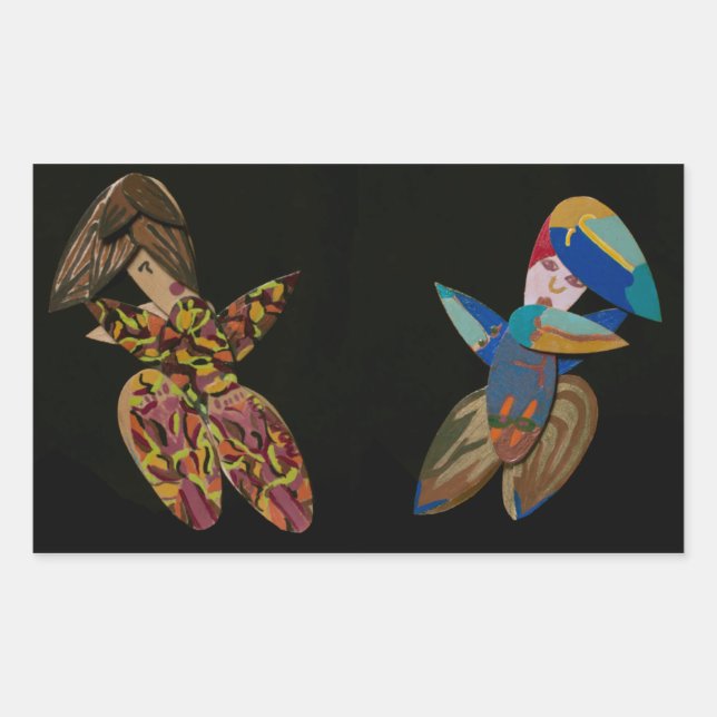 "diseño original" "Pinceles adolescentes" pegatina (Anverso)