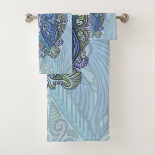 Diseño Ornate Blue & Verde azulado Mandala