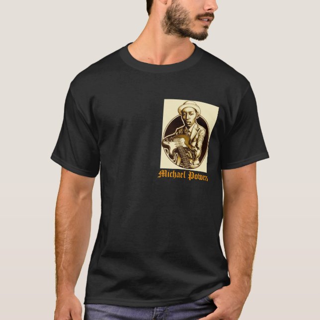 Diseño oscuro de la camiseta de los PODERES (Anverso)