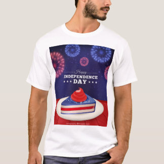 Diseño patriótico de camisetas para el Día de la I