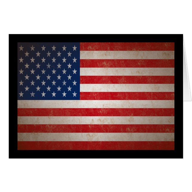 Diseño patriótico de la bandera americana del (Anverso (Horizontal))