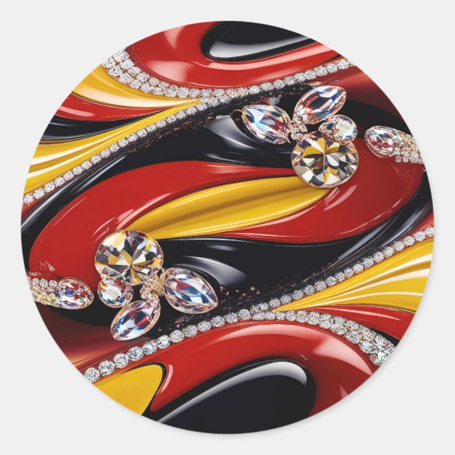 Diseño pegatina con colores belgas (Anverso)