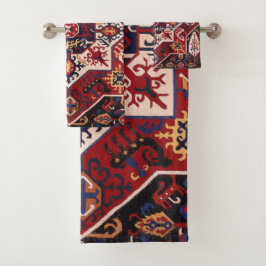 Diseño persa rojo y azul