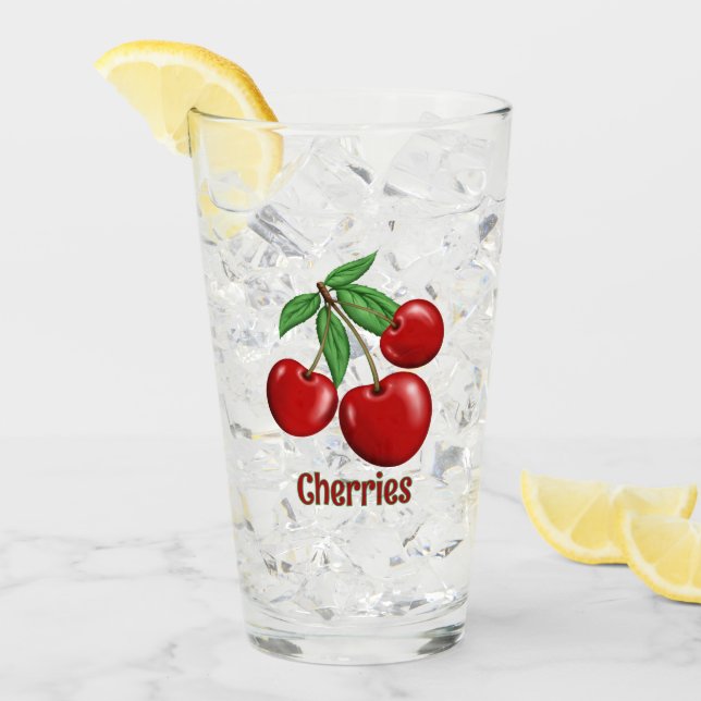 Diseño personalizado de clúster de cerezas rojas (Anverso (hielo))