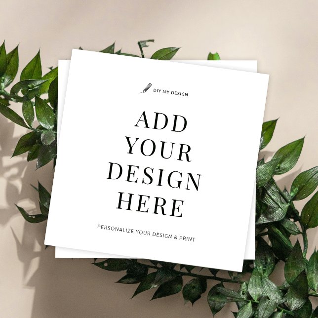 Diseño personalizado de impresión de tarjetas de p (Square business cards printing 2.5x2.5")