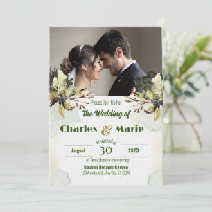Diseño personalizado de la invitación a la boda