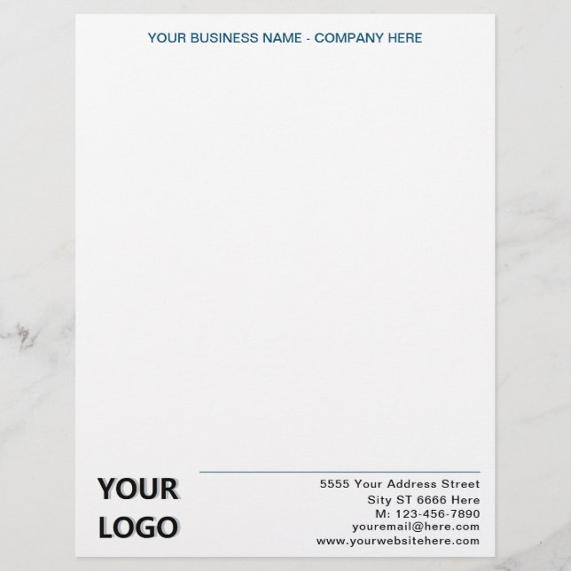 Diseño personalizado de tu propio membrete comerci (Anverso)