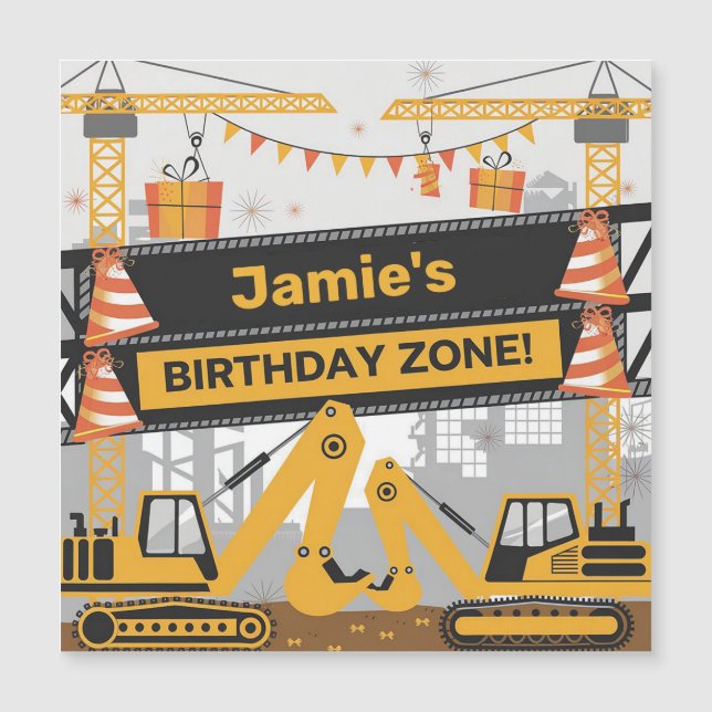 Diseño personalizado de zona de cumpleaños de cons (Anverso)