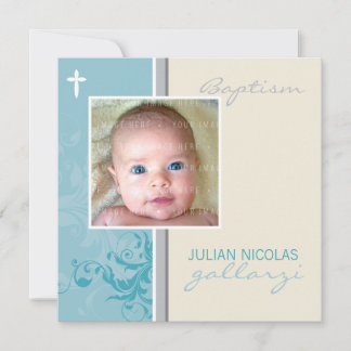 DISEÑO PERSONALIZADO :: Invitación al bautismo de 