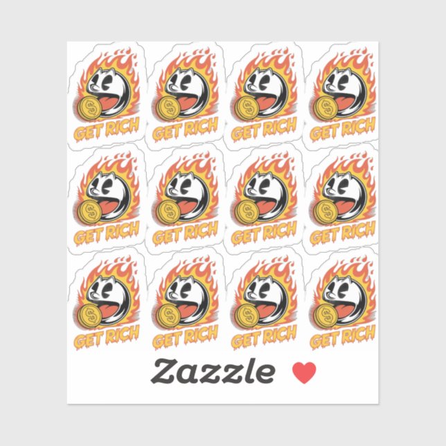 diseño personalizado pegatina (Hoja)