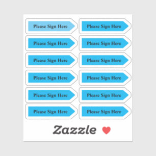 Diseño personalizado Pegatinas de flecha azul