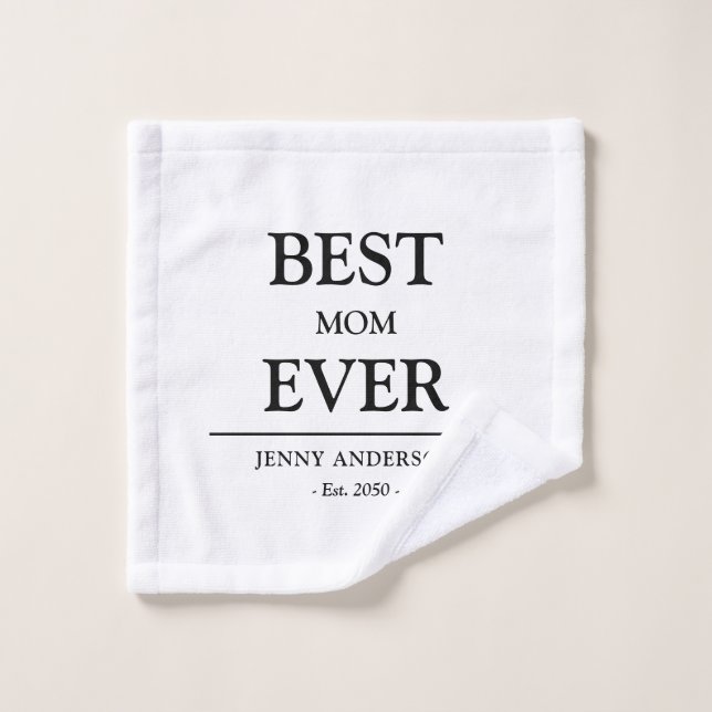 Diseño personalizado simple Mejor mamá Regalo del  (Toallita)