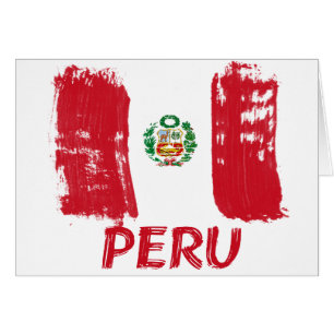 Diseño peruano de la bandera del grunge