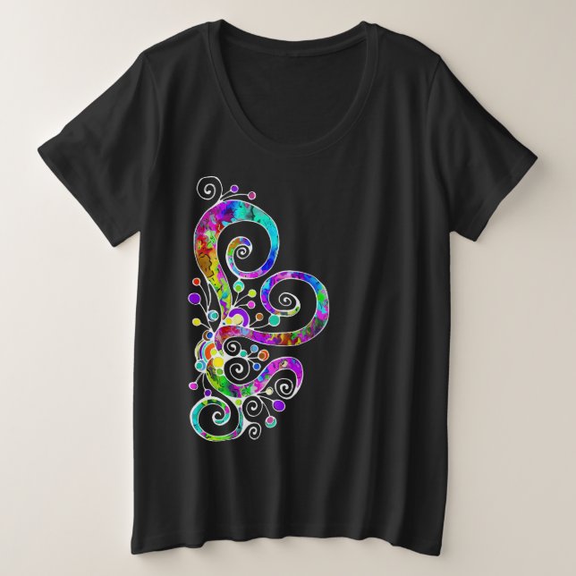 Diseño pintado de mano cardíaca espiral 2 (Anverso del diseño)