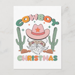 Diseño PNG de Navidad Vaquera de Rodeo de Santa Cl