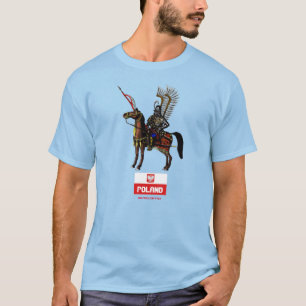 Diseño polaco de la camiseta de Polonia del húsar