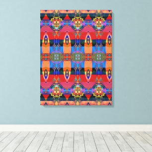 Diseño portugués Imprimir lienzo estirado