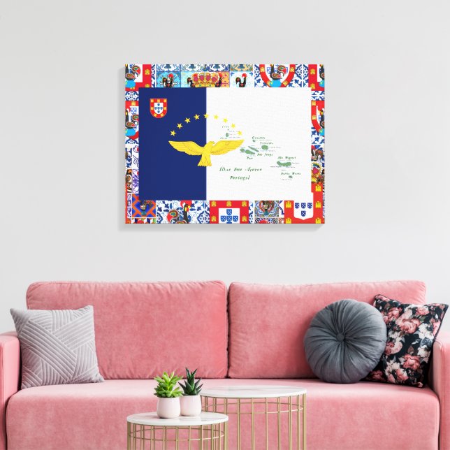 Diseño portugués Imprimir lienzo estirado (Insitu (Sala de estar))