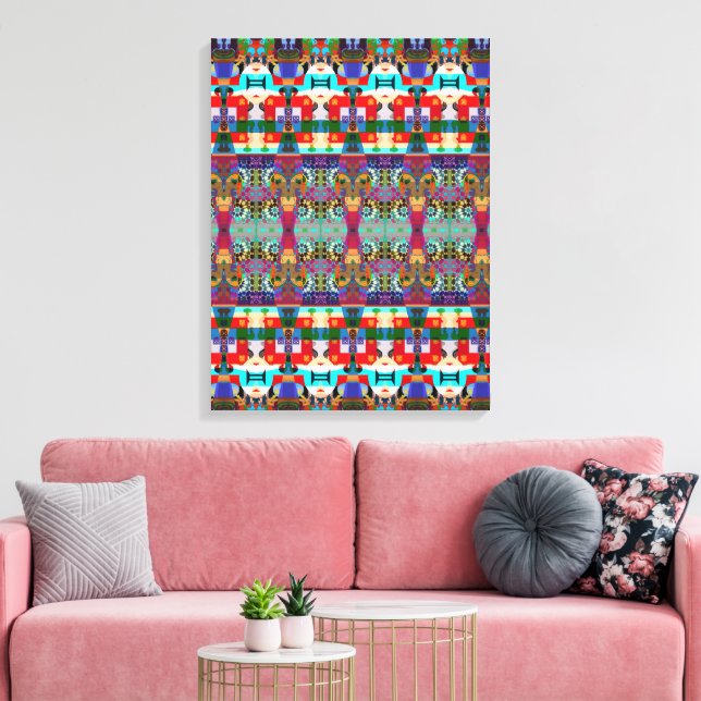 Diseño portugués Imprimir lienzo estirado (Insitu (Sala de estar))