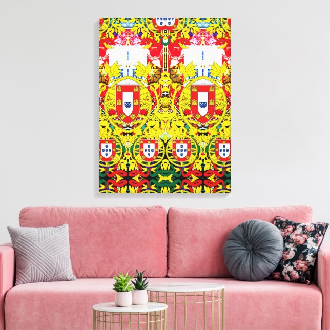 Diseño portugués Imprimir lienzo estirado (Insitu (Sala de estar))