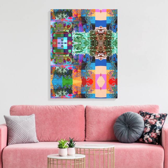 Diseño portugués Imprimir lienzo estirado (Insitu (Sala de estar))