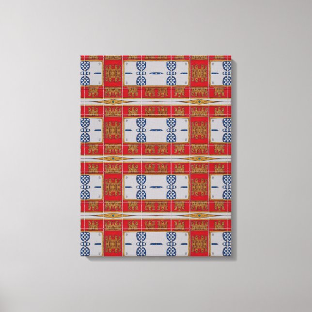 Diseño portugués Imprimir lienzo estirado (Anverso)