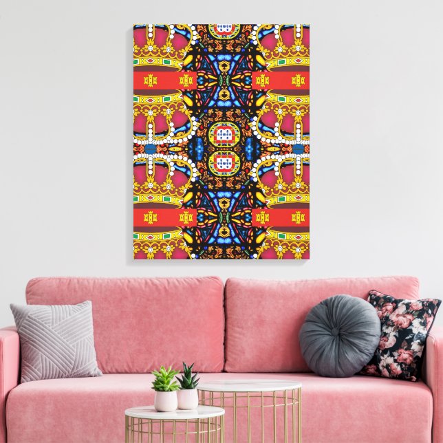 Diseño portugués Imprimir lienzo estirado (Insitu (Sala de estar))