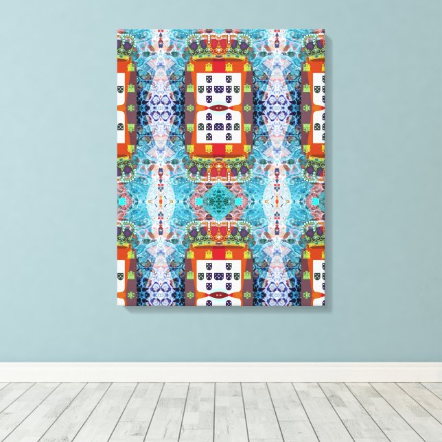 Diseño portugués Imprimir lienzo estirado (Insitu (piso de madera))