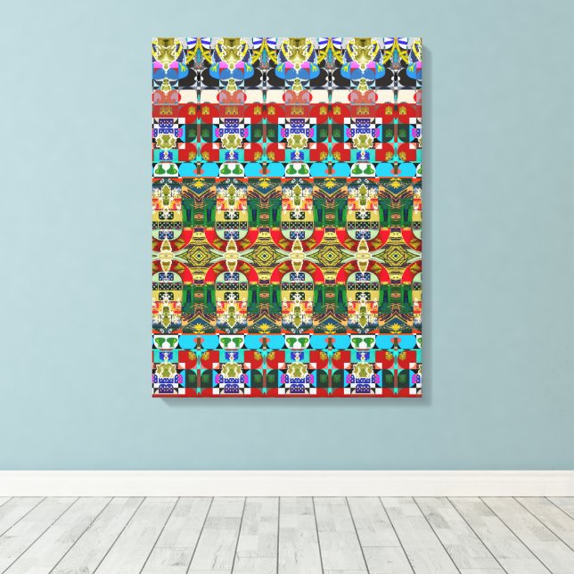 Diseño portugués Imprimir lienzo estirado (Insitu (piso de madera))