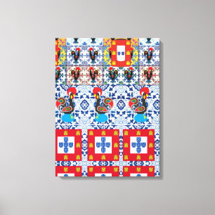 Diseño portugués Imprimir lienzo estirado