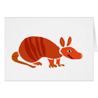 Diseño primitivo del arte del armadillo divertido