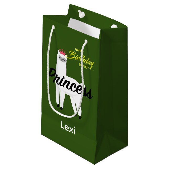 Diseño Princess Lama - Bolsa de regalo - Pequeña (Angulo Anverso)