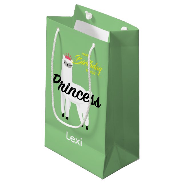 Diseño Princess Lama - Bolsa de regalo - Pequeña (Angulo Anverso)