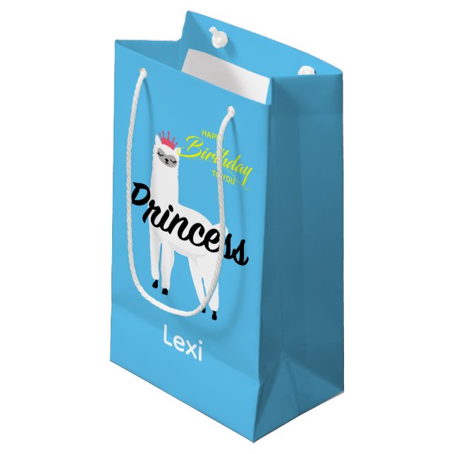 Diseño Princess Lama - Bolsa de regalo - Pequeña (Angulo Anverso)