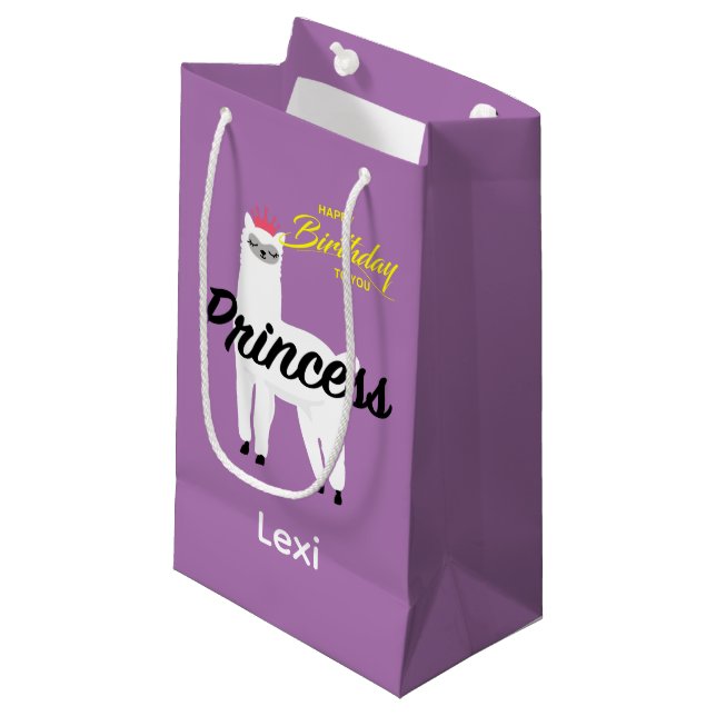 Diseño Princess Lama - Bolsa de regalo - Pequeña (Angulo Anverso)
