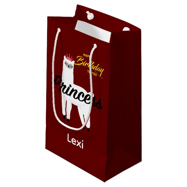 Diseño Princess Lama - Bolsa de regalo - Pequeña (Angulo Anverso)