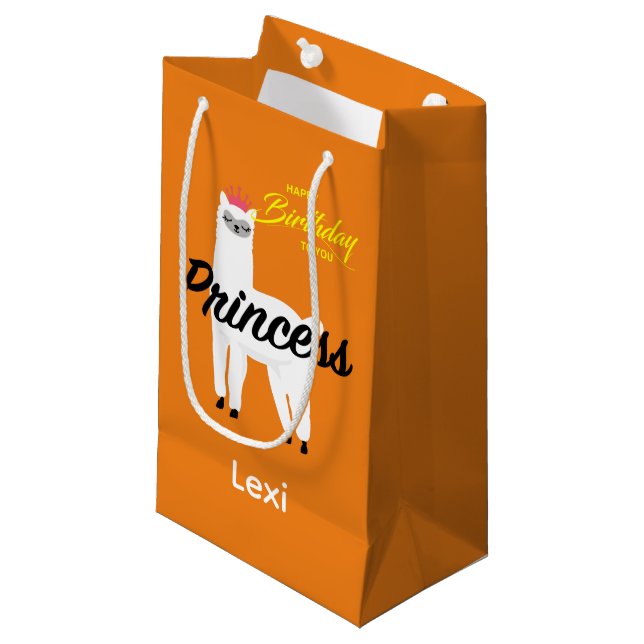 Diseño Princess Lama - Bolsa de regalo - Pequeña (Angulo Anverso)