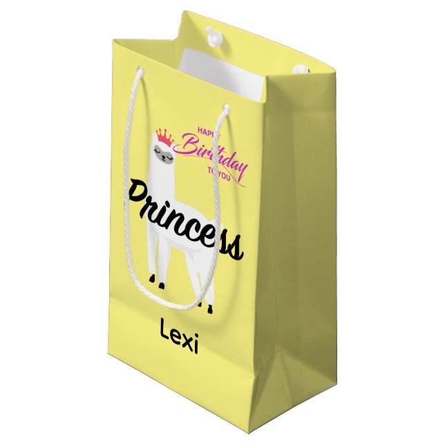Diseño Princess Lama - Bolsa de regalo - Pequeña (Angulo Anverso)
