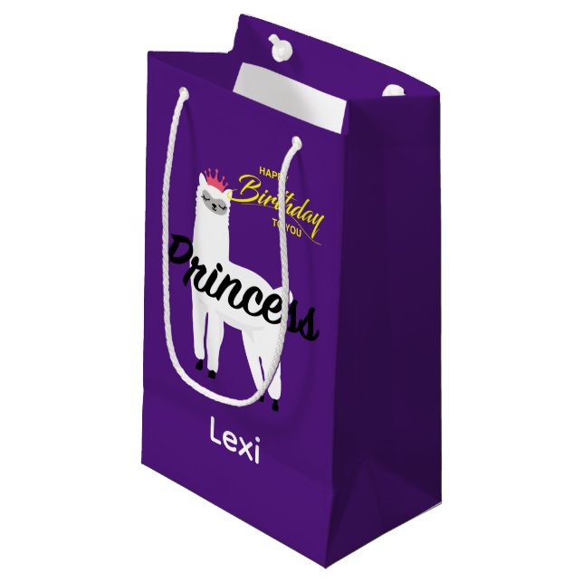 Diseño Princess Lama - Bolsa de regalo - Pequeña (Angulo Anverso)