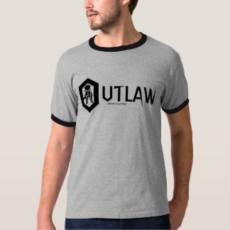 Diseño proscrito divertido de la camiseta