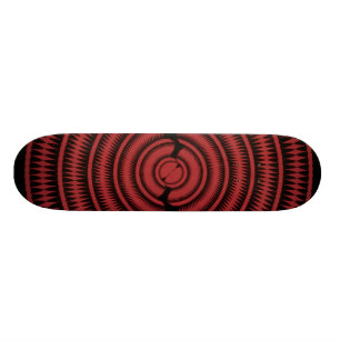 Diseño radial abstracto: Monopatín