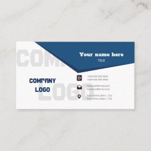 Diseño rápido de la tarjeta de visita elegante