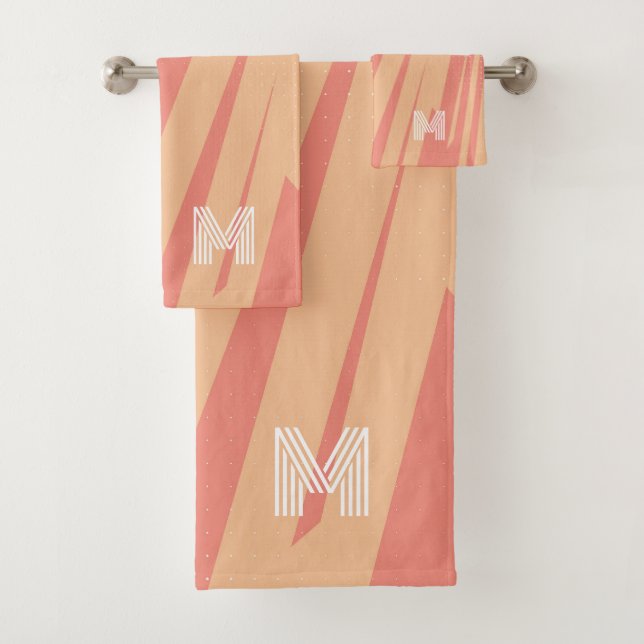 Diseño retro abstracto rosa y naranja (In situ)