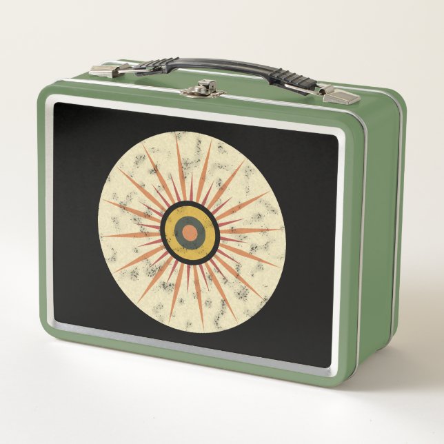 Diseño Retro Boho de Explosión Solar (Anverso)