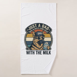 Diseño Retro de Camiseta de Leche de Pastor Alemán