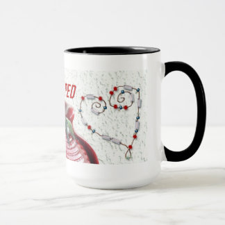 Diseño rojo #222 de la taza del club