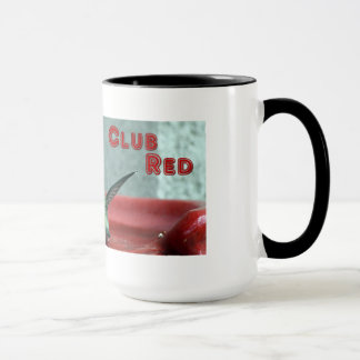Diseño rojo #333 de la taza del club