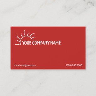 Diseño rojo de la tarjeta de visita del logotipo