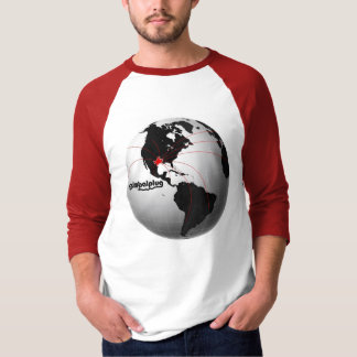 diseño rojo del globo de la camiseta TX del